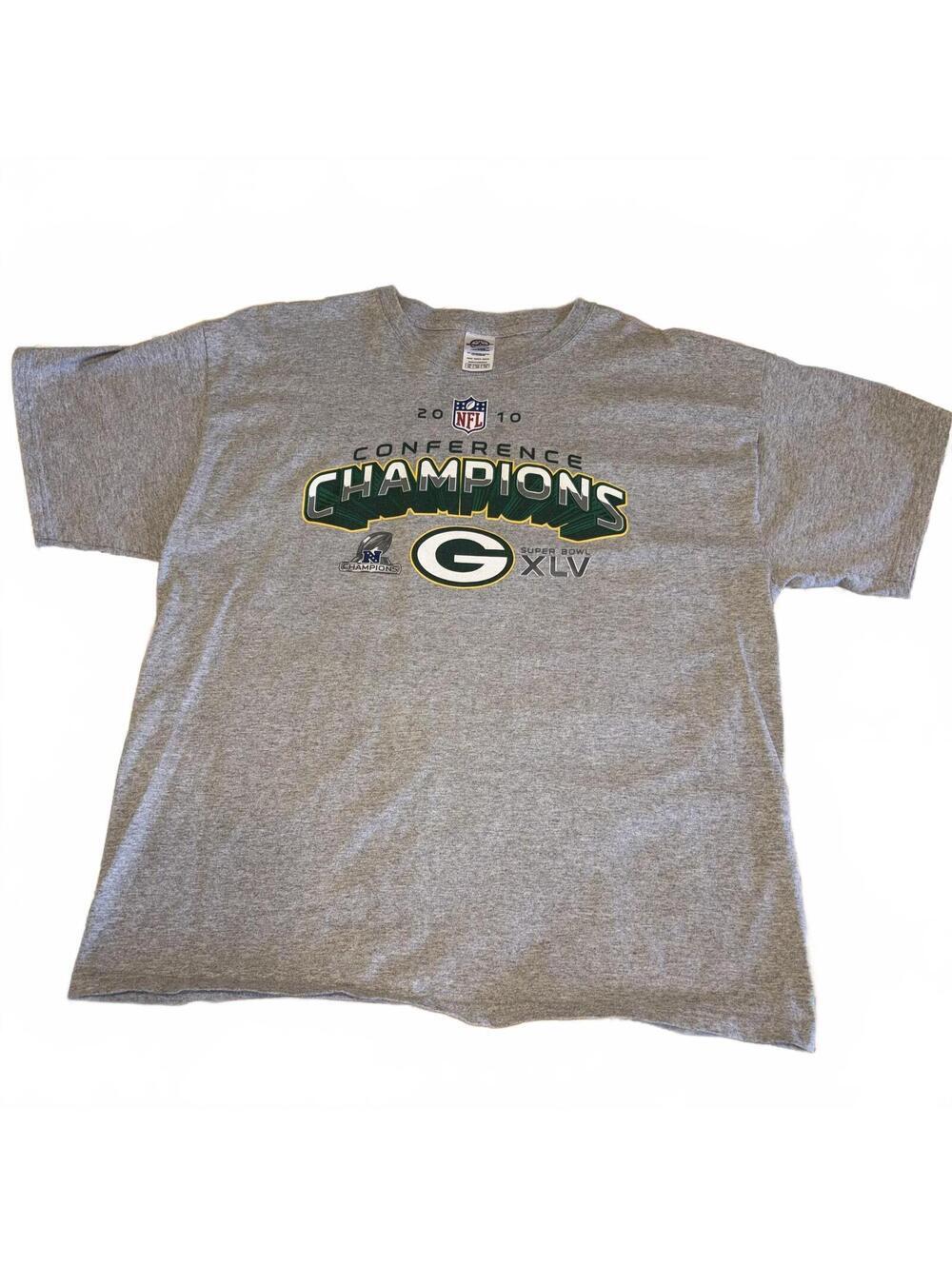 Delta Magnum Weight 2010 NFL Conference Champions Green Bay Packers XL T-Shirt